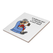 Evenwichtige chocoladedieet tegeltje (Zijkant)