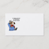 Evenwichtige chocoladedieet visitekaartje (Achterkant)