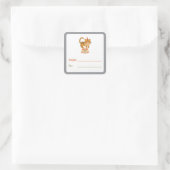 Evenwichtige Circus Tijger Cadeau Label (Tas)