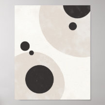 Evenwichtige Cirkels – Neutrale Abstracte Wandkuns
