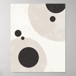 Evenwichtige Cirkels – Neutrale Abstracte Wandkuns Poster
