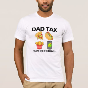 Evenwichtige Diet Junk Food Collage   Dad Tax Bran T-shirt