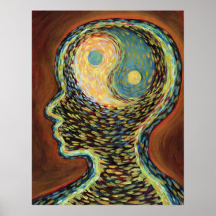 Evenwichtige geest poster