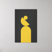 Evenwichtige Mid Century Cirkel Canvas Afdruk (Voorkant)