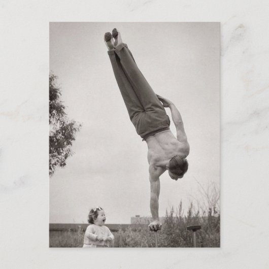 Evenwichtige papa briefkaart (Voorkant)