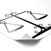 evenwichtige schalen foto afdruk (Hoek)