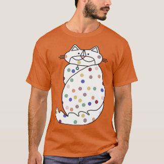 Evenwichtige Spotty Schattigee Kat T-shirt