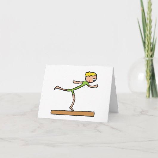 evenwichtsbalk kaart (Voorkant)