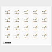 evenwichtsbalk ronde sticker (Vel)