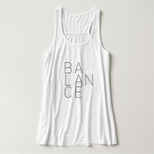 Evenwichtsgeometrische typografie   Tanktop