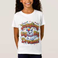 Evenwichtskunst Grote Dromen Mooie Zeehond T-Shirt