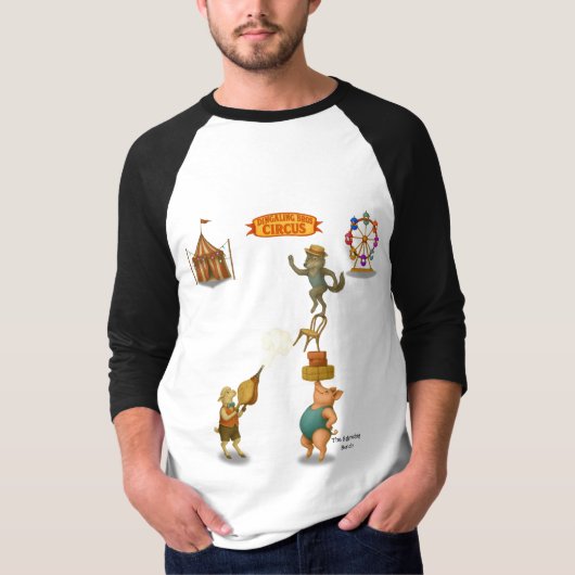 Evenwichtskunst van Petra het varken T-shirt (Voorkant)