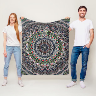 Evenwichtsmandala Fleece Deken