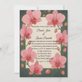 Ever After Orchid foto bruiloft uitnodiging (Voorkant)