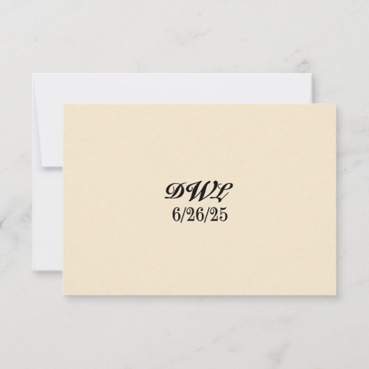 Ever After Orchid QR Code RSVP Card (Achterkant)