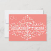 Ever After Peach Chalkboard Response Kaart (Achterkant)