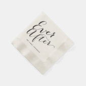 Ever After Script Calligraphy Huwelijk Papieren Se Servet (Hoek)