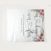 Ever After Script Rozen Trouwfoto Achtergrond Wandkleed (Voorkant (horizontaal))