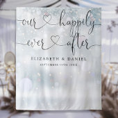 Ever After Script Winter Wedding Foto Achtergrond Wandkleed