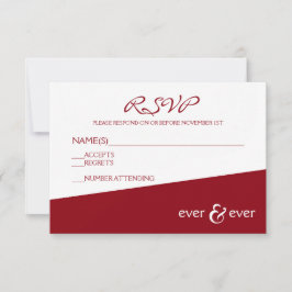 Ever & Ever Bourgondië Hoek - RSVP Kaart
