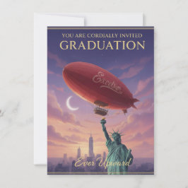 Ever Upward - Graduation Invitations Kaart
