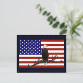 Ever Vigilant Bald Eagle Briefkaart (Staand voorkant)