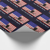 Ever Vigilant Bald Eagle Cadeaupapier (Hoek)