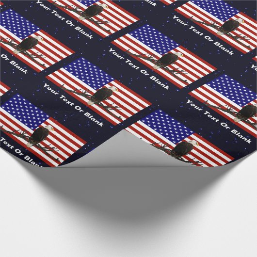 Ever Vigilant Bald Eagle Cadeaupapier (Hoek)