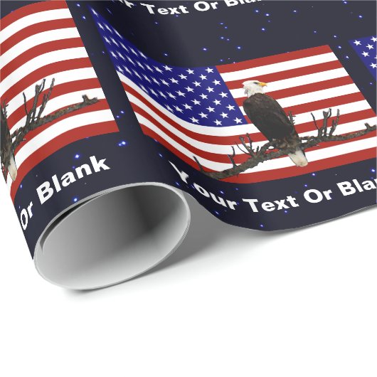 Ever Vigilant Bald Eagle Cadeaupapier (Rol Hoek)