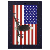 Ever Vigilant Bald Eagle Klembord (Achterkant)