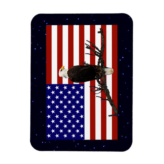 Ever Vigilant Bald Eagle Magneet (Verticaal)