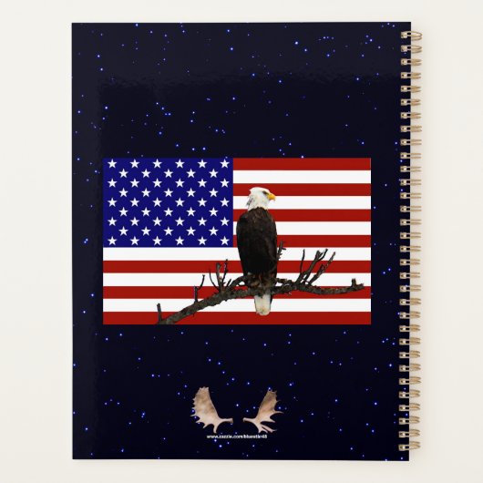 Ever Vigilant Bald Eagle Planner (Achterkant)