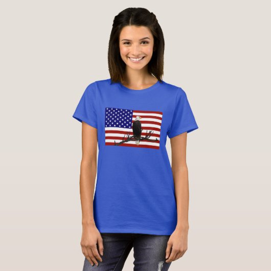 Ever Vigilant Bald Eagle T-shirt (Voorkant volledig)