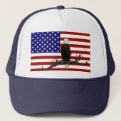 Ever Vigilant Bald Eagle Trucker Pet (Voorkant)