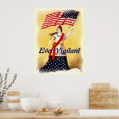 "Ever Vigilant" Patriottisch poster (Keuken)