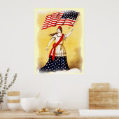 "Ever Vigilant"  Patriottisch poster (Keuken)