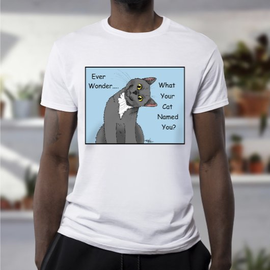 Ever Wonder Curious Cat Blue T-shirt