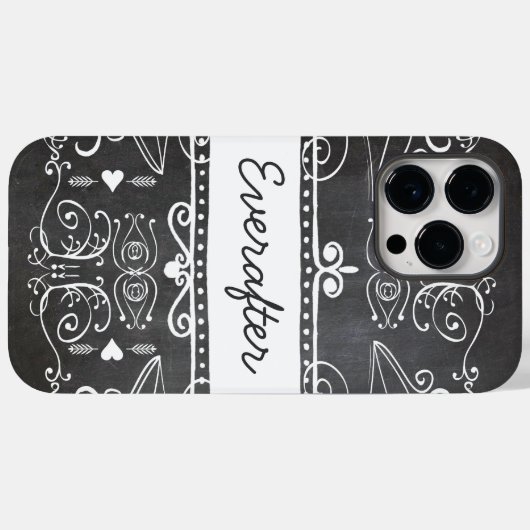 Everafter Chalkboard Typography Art Case-Mate iPhone Case (Achterkant (horizontaal))