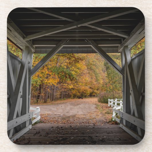 Everatt Road Covered Bridge Bier Onderzetter (Voorkant)