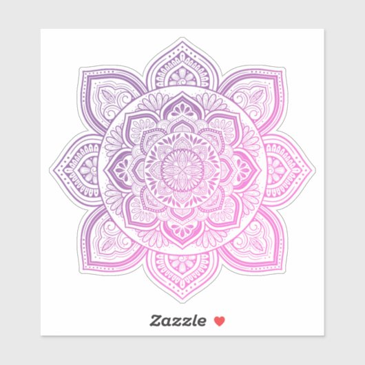 Everbloom Mandala Custom-Cut Vinyl Sticker (Vel)