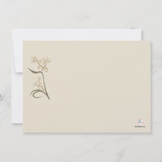 Everduurzame - Bereavement Dank u, Notecard Bedankkaart (Achterkant)