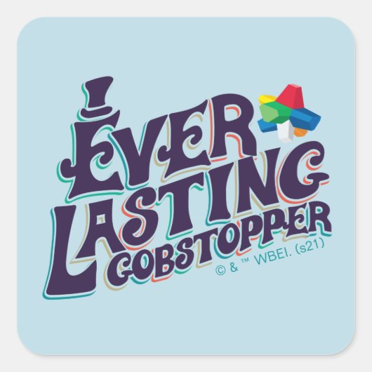 Everduurzame Gobstopper Graphic Vierkante Sticker (Voorkant)