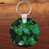 Everduurzame Good Luck - Vier Leaf Clover-producte Sleutelhanger (Voorkant)