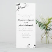 Everduurzame Love Custom Wedding Invitation Kaart (Staand voorkant)