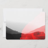 Everduurzame Love/Mountain Range Red Rose Wedding Kaart (Achterkant)