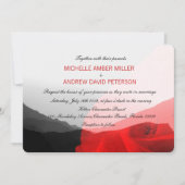 Everduurzame Love/Mountain Range Red Rose Wedding Kaart (Voorkant)