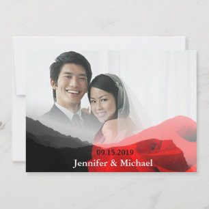 Everduurzame Love Mountains Red Rose Wedding Photo