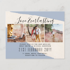 Everduurzame Love PHOTO COLLAGE Wedding Event Inve Flyer