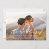 Everduurzame Love Photo Wedding Invitation EVL Bedankkaart (Voorkant)