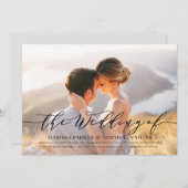Everduurzame Love Photo Wedding Invitation EVL Bedankkaart (Voorkant / Achterkant)
